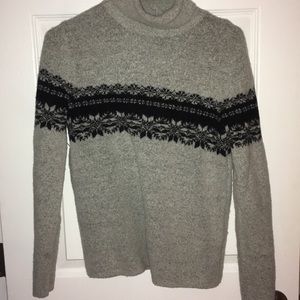 Turtleneck grey and black